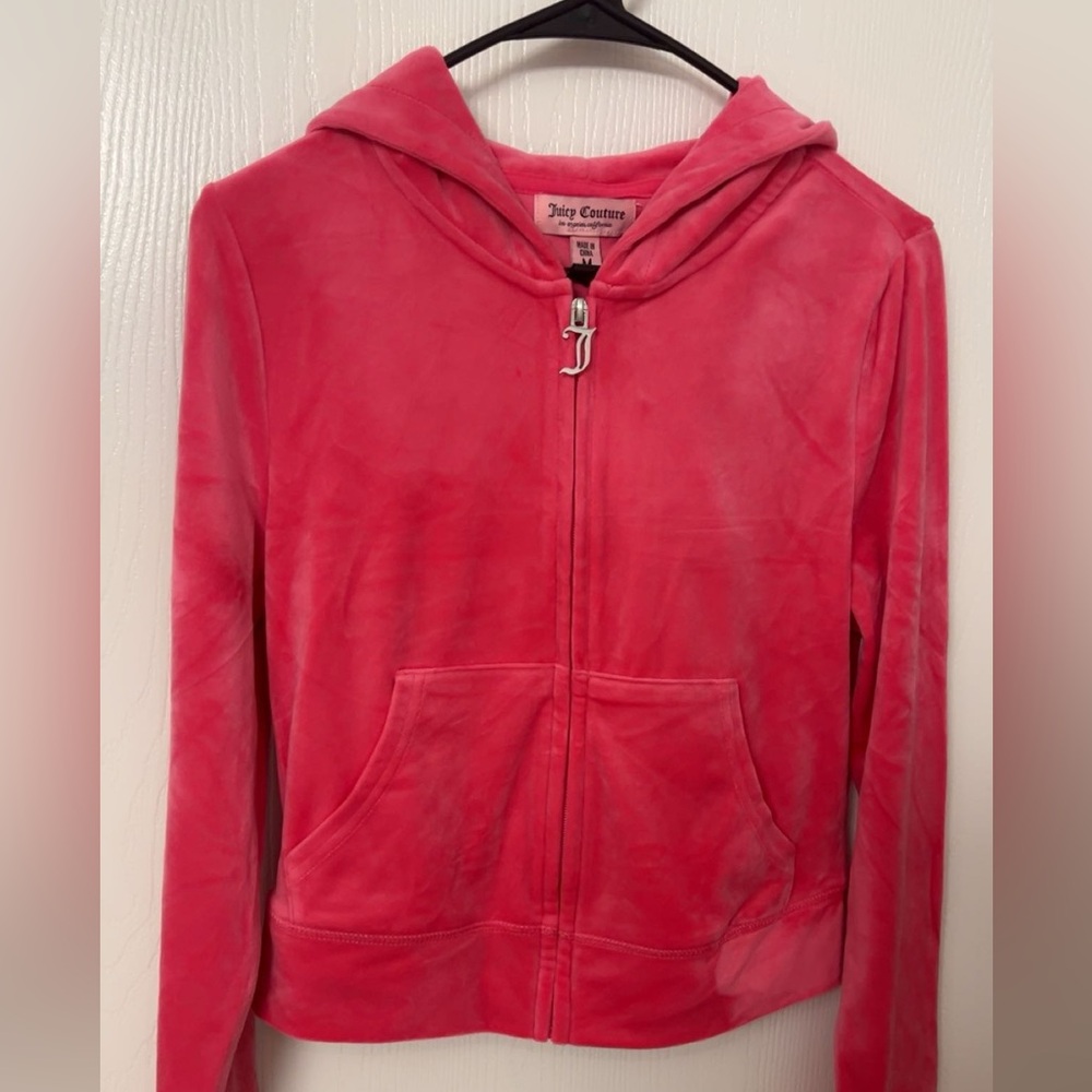Juicy Couture Vibrant Pink Hooded Jacket